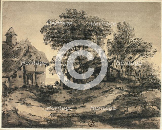 Huts Near the Sea, n.d. Creator: Thomas Monro.