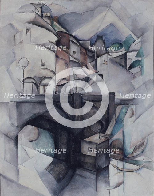 The Bridge. (Sèvres), 1912. Artist: Exter, Alexandra Alexandrovna (1882-1949)