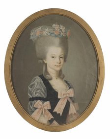 Brita Charlotta Wattrang (1775-1850), married to Baron Otto Ludvig Benedikt Wrangel..., 1791. Creator: Nils Schillmark.
