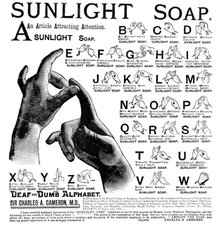 Advertisement for Sunlight Soap, 1890. Creator: Unknown.