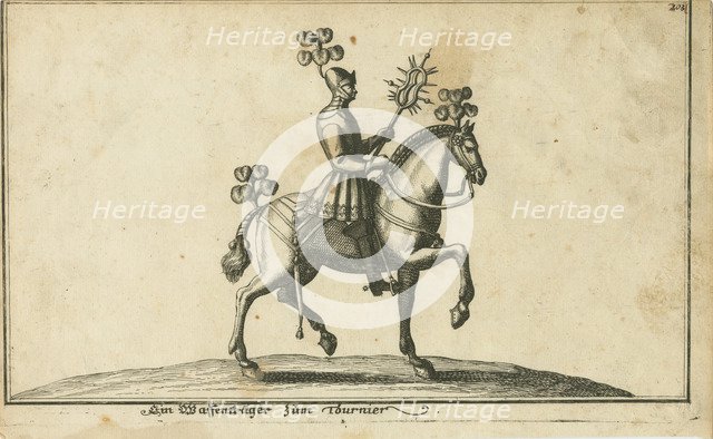 Armor Bearer to Tournament. Artist: German master 