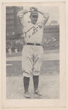 Jimmy Ring, P. Phil - N., from Baseball strip cards (W575-2), ca. 1921-22. Creator: Unknown.