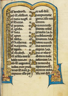 Decorated Text Page; Psalter, third quarter of 13th century. Creator: Unknown.