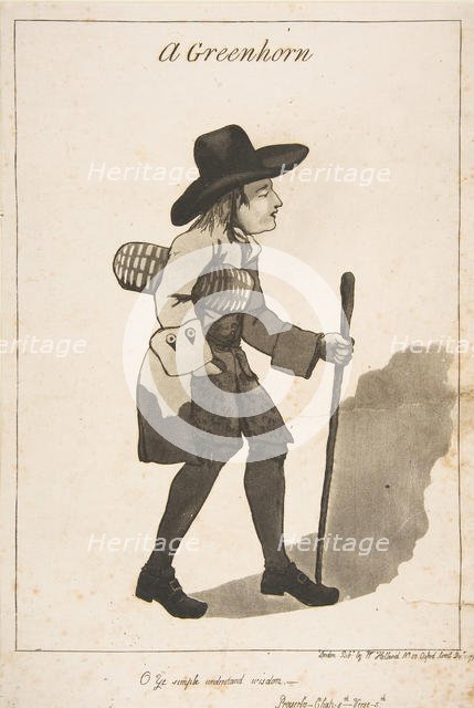 A Greenhorn, December 1, 1790. Creator: George Moutard Woodward.