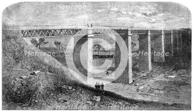 The Moorabool Viaduct on the Melbourne and Ballarat Railway, Australia, 1862.  Creator: Unknown.