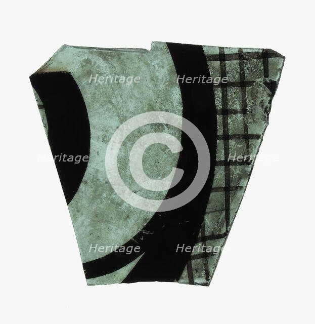 Glass Fragment, French, 13th century. Creator: Unknown.