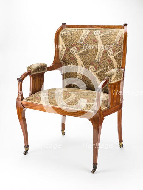 Armchair, England, c. 1885. Creator: Arthur Heygate Mackmurdo.