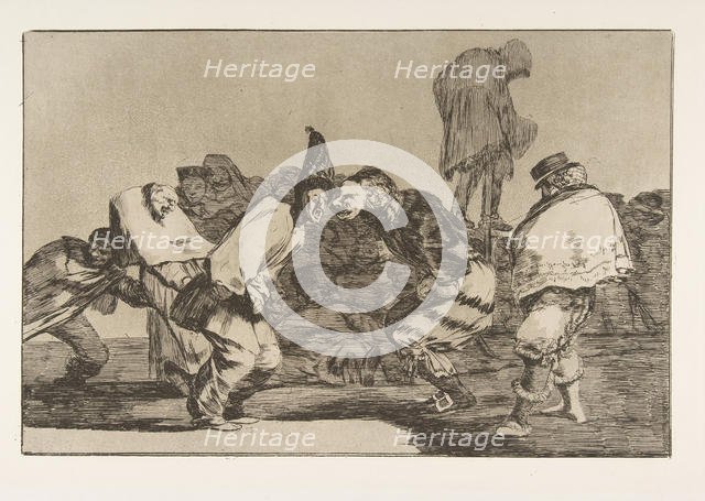 Plate 14 from the 'Disparates': Carnival Folly, ca. 1816-23 (published 1864). Creator: Francisco Goya.