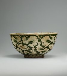 Polychrome Bowl with Cloud Decoration, Iran, late 17th-early 18th century. Creator: Unknown.