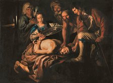 The Beheading of Saint John the Baptist, ca 1640-1645. Creator: Stomer, Matthias (ca.1600-after 1650).