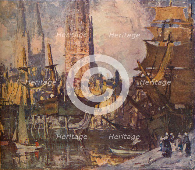 'The Last of the Indomitable', c1908. Artist: James Paterson.