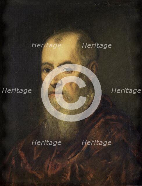 Portrait of a Man with a Red Cloak, 1555-1580. Creator: Jacopo Tintoretto.