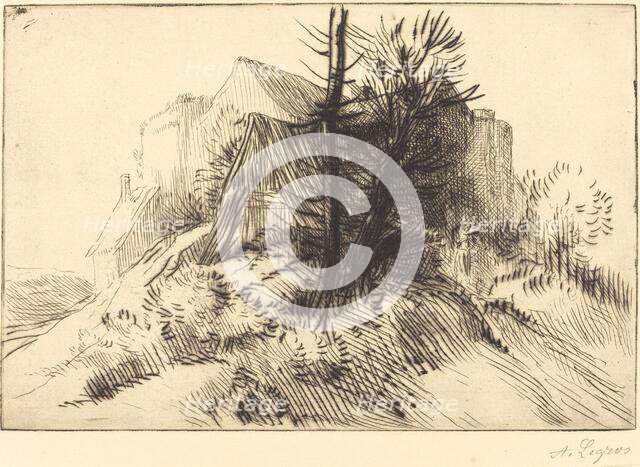 Farm in Winter (Une ferme en hiver). Creator: Alphonse Legros.