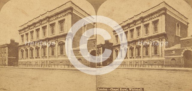 Pair of Stereograph Views of Chapel Royal, London, 1850s-1910s. Creator: Unknown.