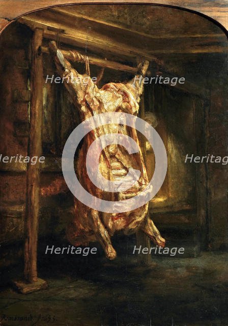 Slaughtered Ox, 1655. Creator: Rembrandt van Rhijn (1606-1669).