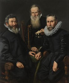 Group Portrait of an Unidentified Board of Governors, c.1625-c.1630. Creator: Thomas de Keyser.