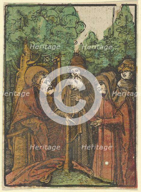 St. John the Baptist Preaching, from Das Plenarium, 1517. Creator: Hans Schäufelein the Elder.