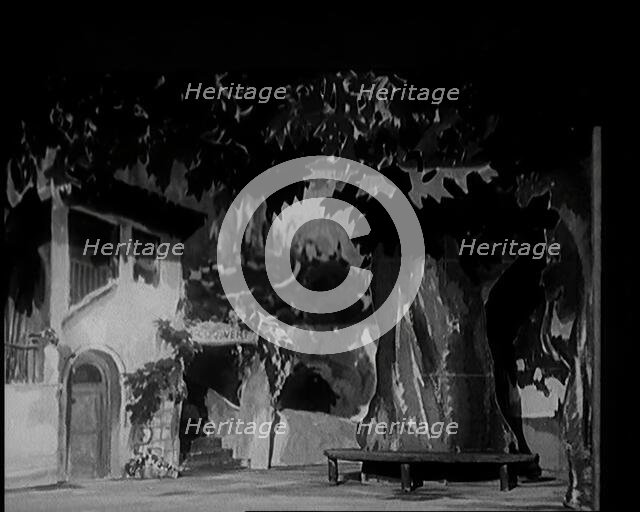 The Producer Julian Wylie Choosing Set a Design for a Theatre Show, 1920s. Creator: British Pathe Ltd.