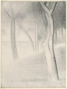 Trees (study for La Grande Jatte), 1884. Creator: Georges-Pierre Seurat.