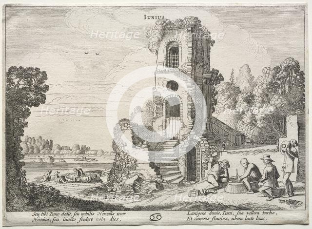 The Twelve Months: June. Creator: Jan van de Velde (Dutch, 1620-1662).