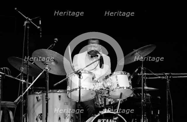 Elvin Jones, Fairfield Halls, Croydon, Surrey, November, 1987. Artist: Brian O'Connor.