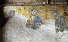 Mosaic of the Deesis, Hagia Sophia, Istanbul, Turkey, 13th century. Creator: Unknown.