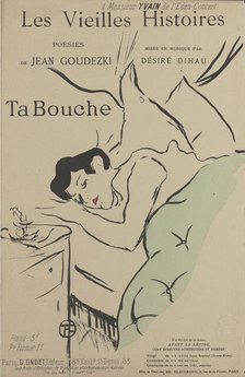 Ta bouche, 1893. Creator: Toulouse-Lautrec, Henri, de (1864-1901).