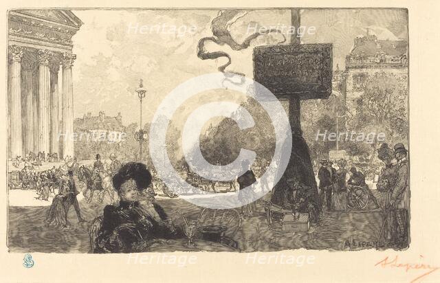 Corner of the Rue Royale (Coin de la rue royale), 1890. Creator: Auguste Lepere.