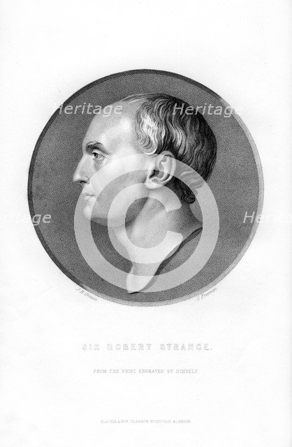 Sir Robert Strange, Scottish artist, (1870). Artist: S Freeman