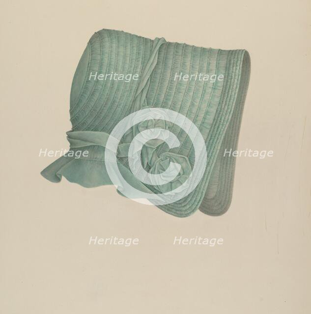 Child's Bonnet, 1935/1942. Creator: Melita Hofmann.