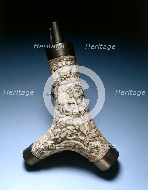 Powder Flask, late 1500s-early 1600s. Creator: Unknown.