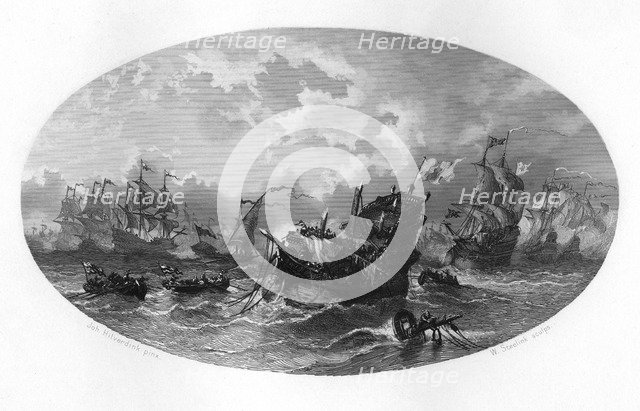 'The invincible fleet', 1588 (c1870). Artist: W Steelink