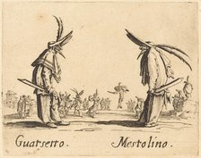 Guatsetto and Mestolino, c. 1622. Creator: Jacques Callot.