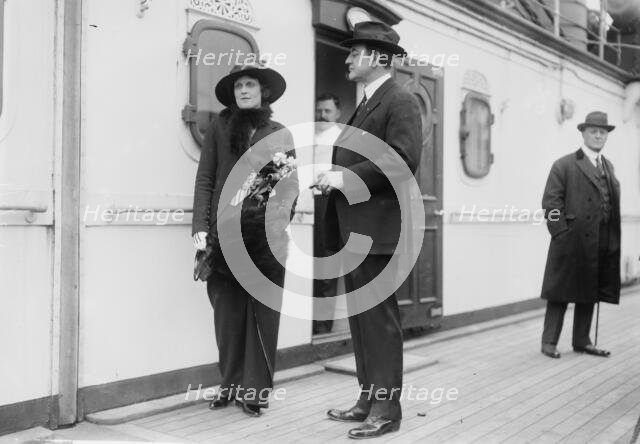 J.K. Hackett and wife, between c1910 and c1915. Creator: Bain News Service.