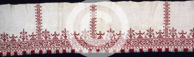 Valance (For a Bed), Cyclades, 18th century. Creator: Unknown.