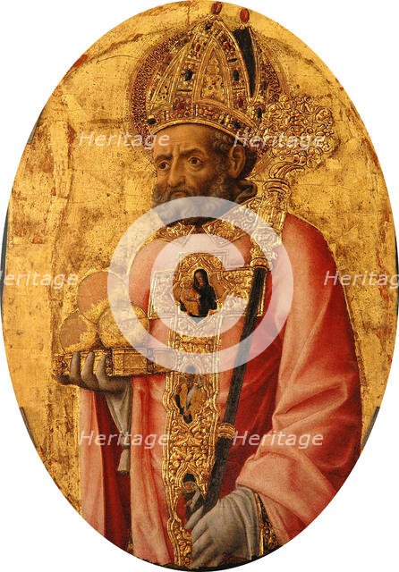 Saint Nicholas, c 1450. Creator: Vivarini; Antonio (ca 1440-1480).