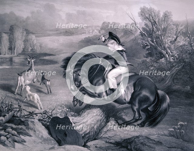 'The First Leap', 1857. Artist: Charles George Lewis