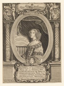 Louise of Anhalt-Dessau (1631-1680), Duchess of Legnica, Brzeg, Wolow, and Olawa, c. 1660. Creator: Paravicini, Johann Baptista (1634-1676).