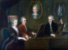 'The Mozart Family', 1780-1781. Artist: Johann Nepomuk Della Croce