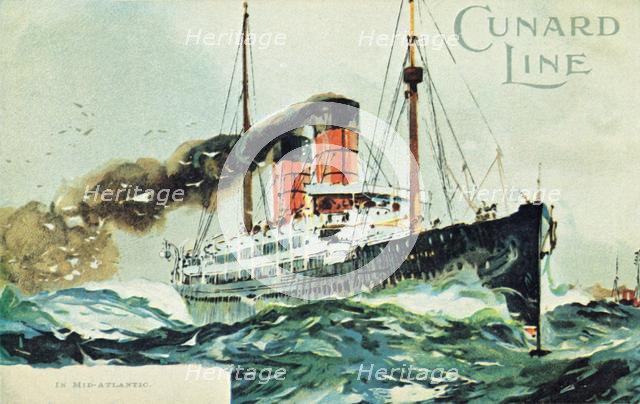 'Cunard Line, In Mid-Atlantic', c1900. Creator: Unknown.