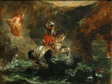 Perseus Freeing Andromeda, 1847. Creator: Delacroix, Eugène (1798-1863).