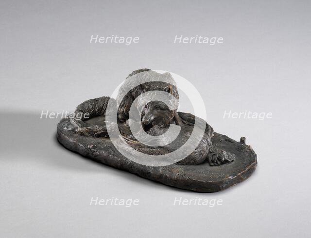 A Fox Holding a Dead Rooster, 19th century. Creator: Pierre-Jules Mene.