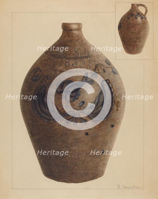 Jug, c. 1936. Creator: Nicholas Amantea.