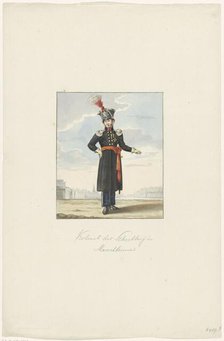 Colonel of the militia in marching dress, 1830-1831.  Creator: Anon.