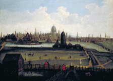 'Prospect of the City from the North', London, c1730. Artist: Anon
