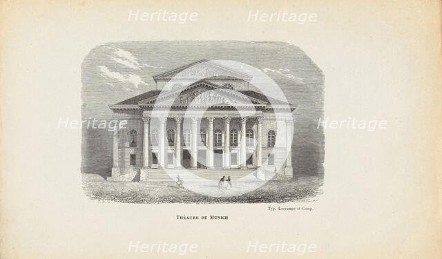 National Theatre Munich, Mid of the 19th century. Creator: Hébert, J. (active Mid of the 19th cen.).