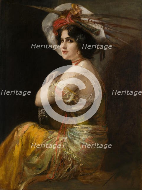 Rosario Guerrero as Carmen, c. 1908. Creator: Kaulbach, Friedrich August von (1850-1920).