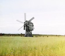Windmill [Russian Empire], 1909. Creator: Sergey Mikhaylovich Prokudin-Gorsky.