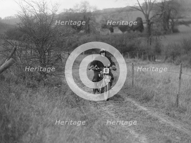 New Imperial of LSK Ford competing in the Inter-Varsity Trial, November 1931. Artist: Bill Brunell.