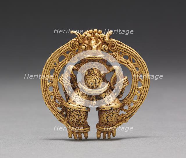 Figure Pendant, c. 1000-1550. Creator: Unknown.